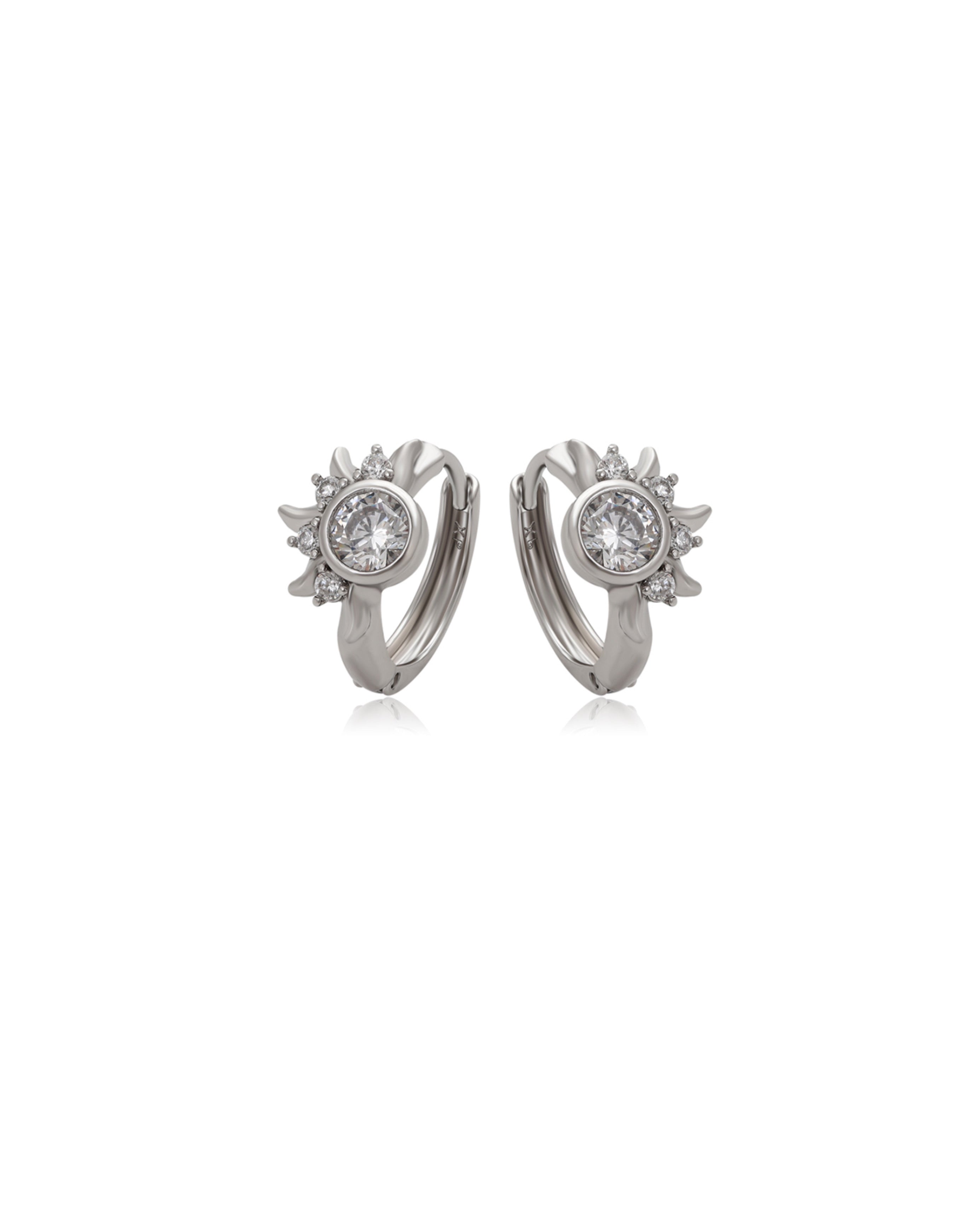 FLAME | Platinum Hoops