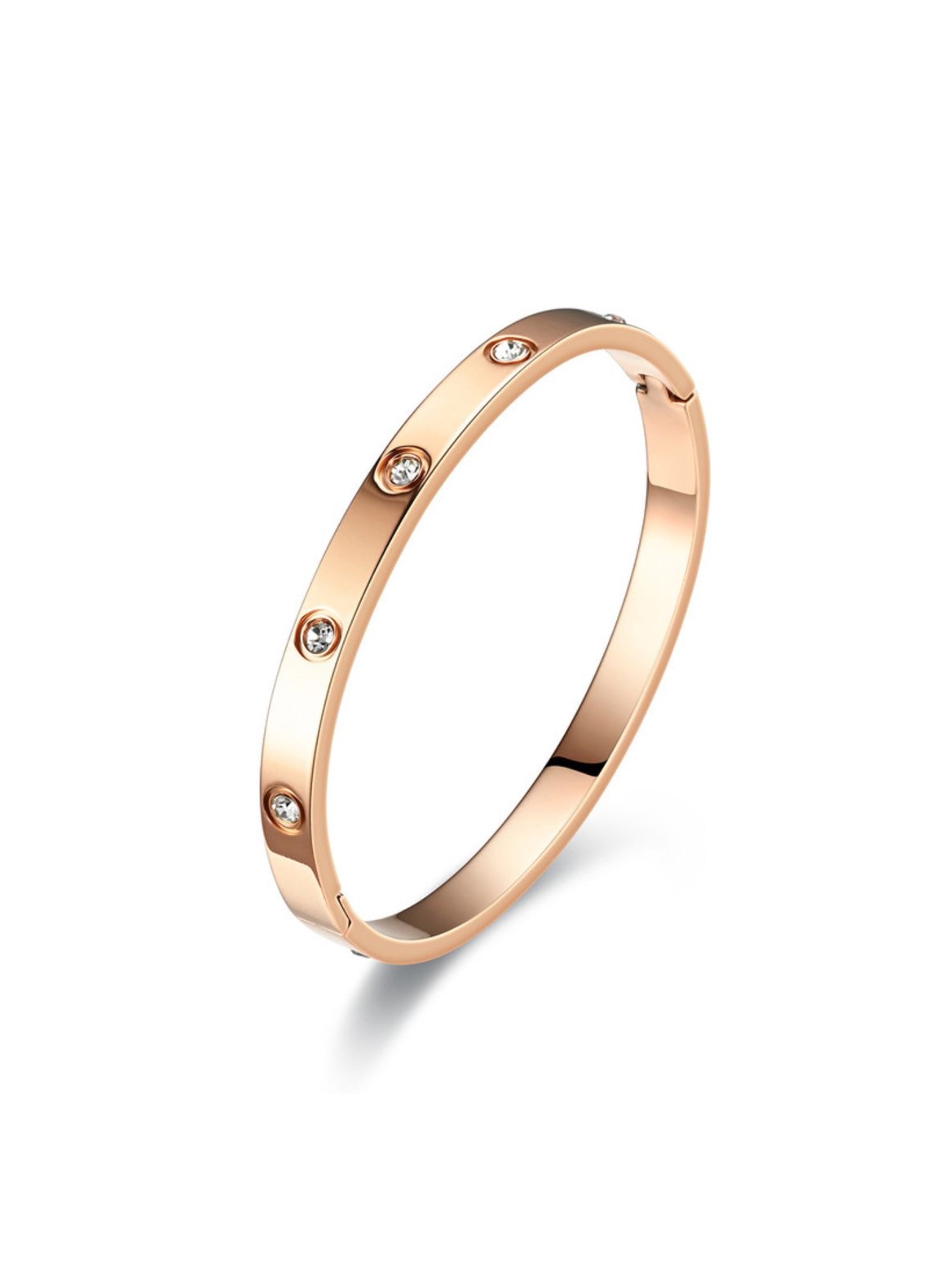 “BANG” Rose gold bangle