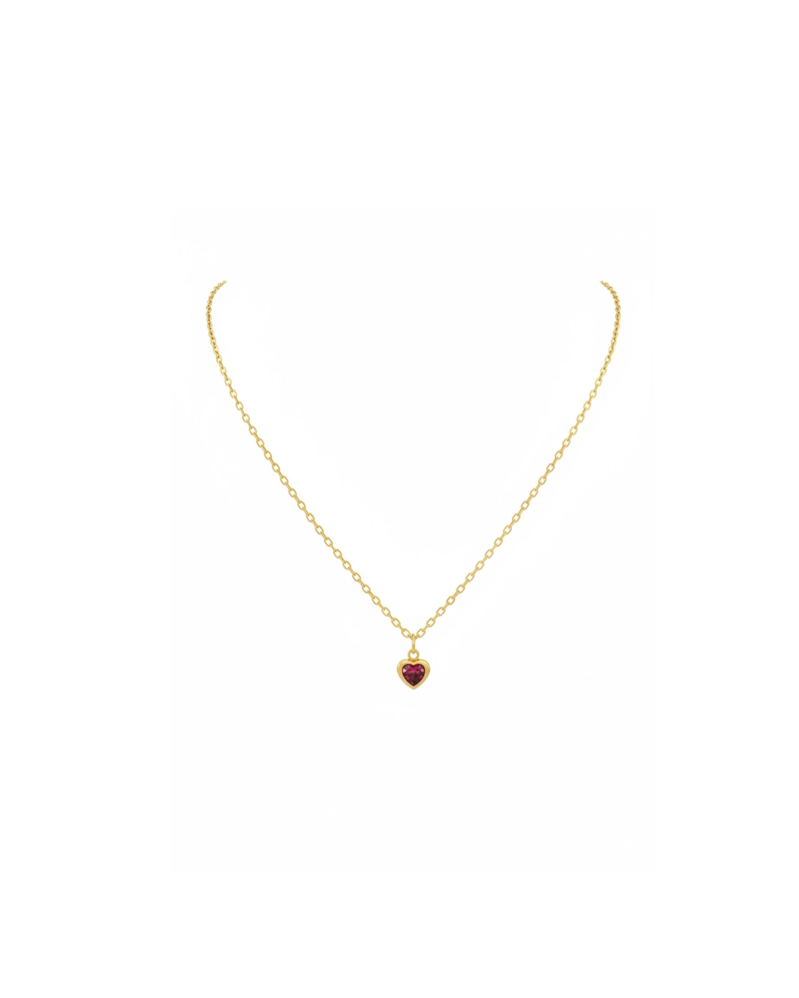 HEART BIRTHSTONE | Necklace
