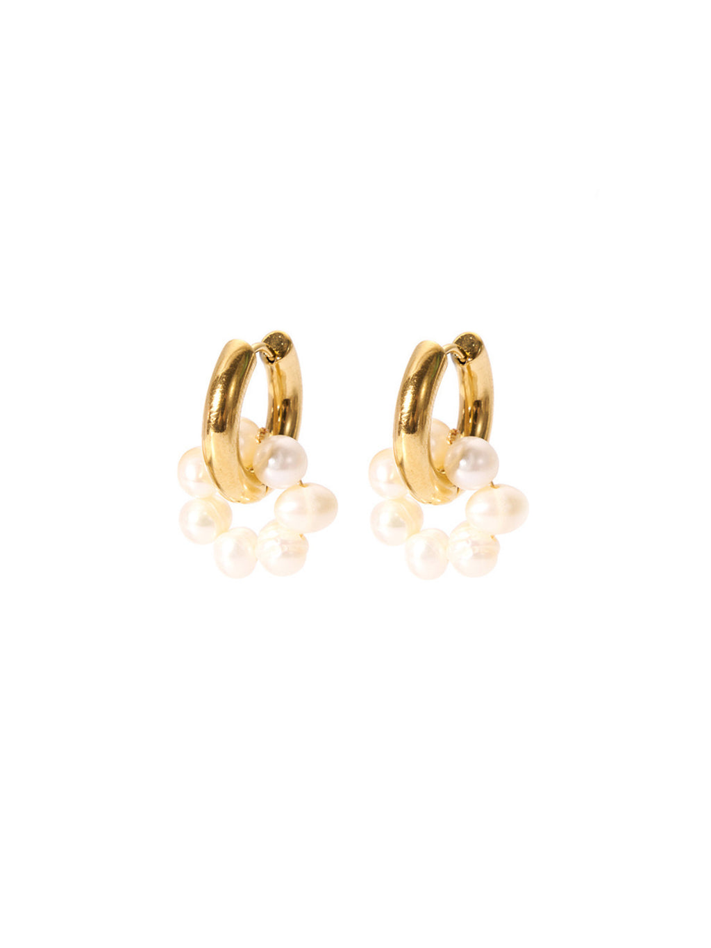 POPPY | Hoops With Fresh pearls