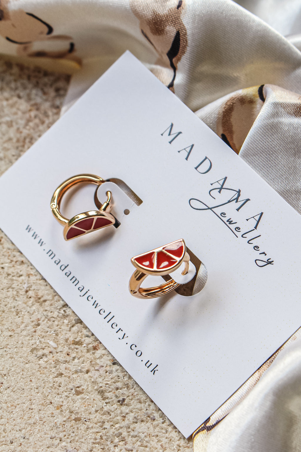 GRAPEFRUIT | Hoop earrings