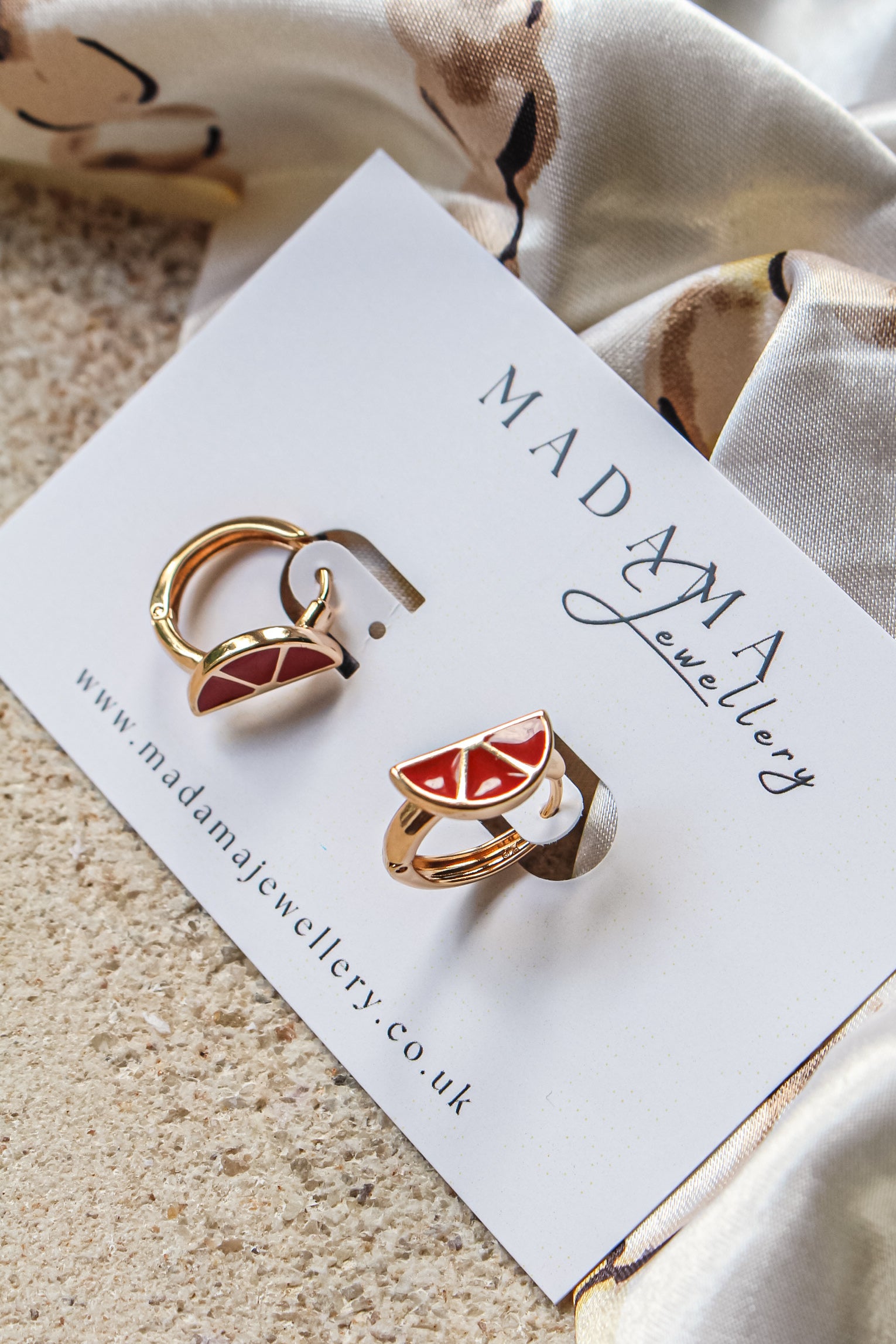 GRAPEFRUIT | Hoop earrings
