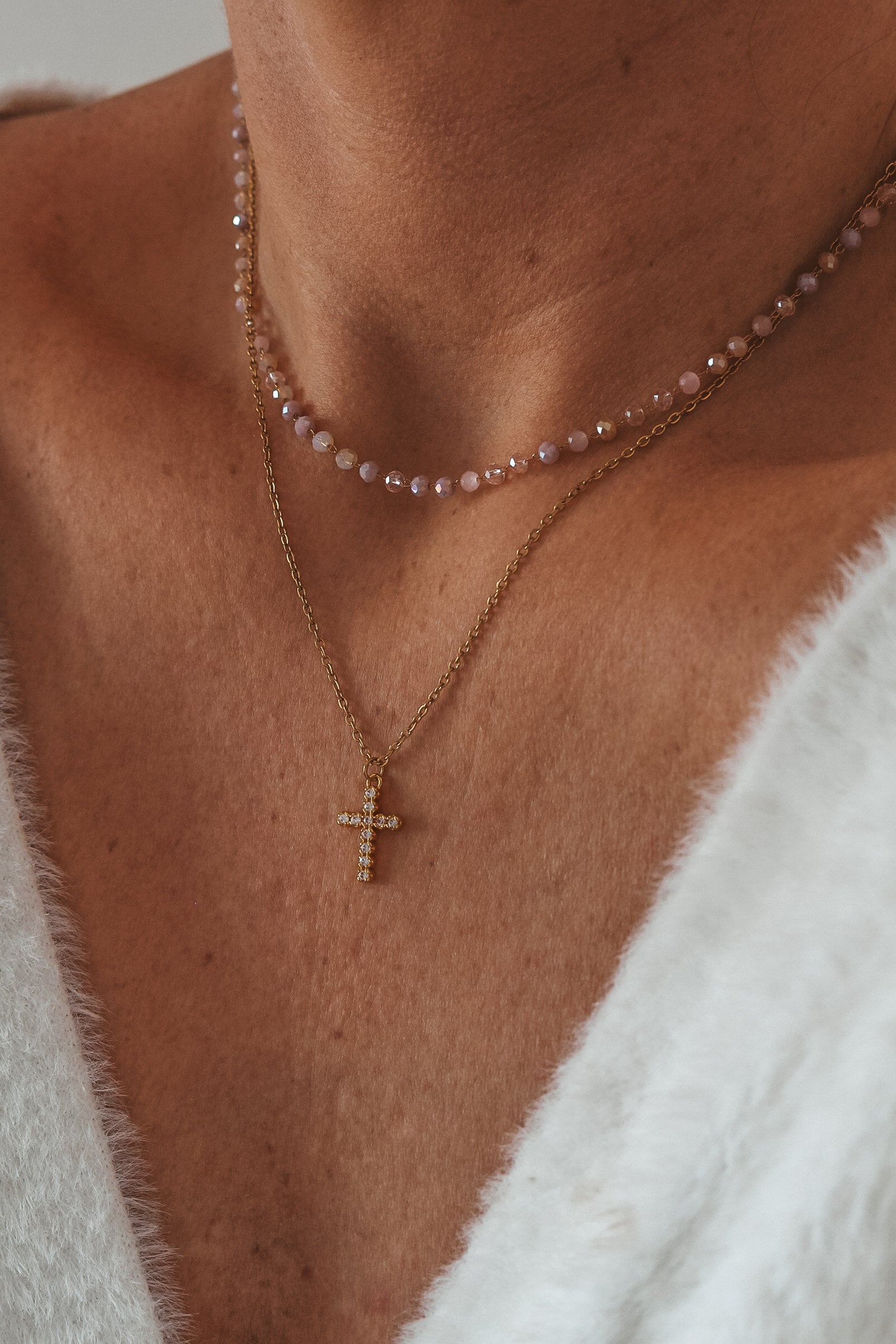 KRISTALĖ | Pink Mix colours Necklace