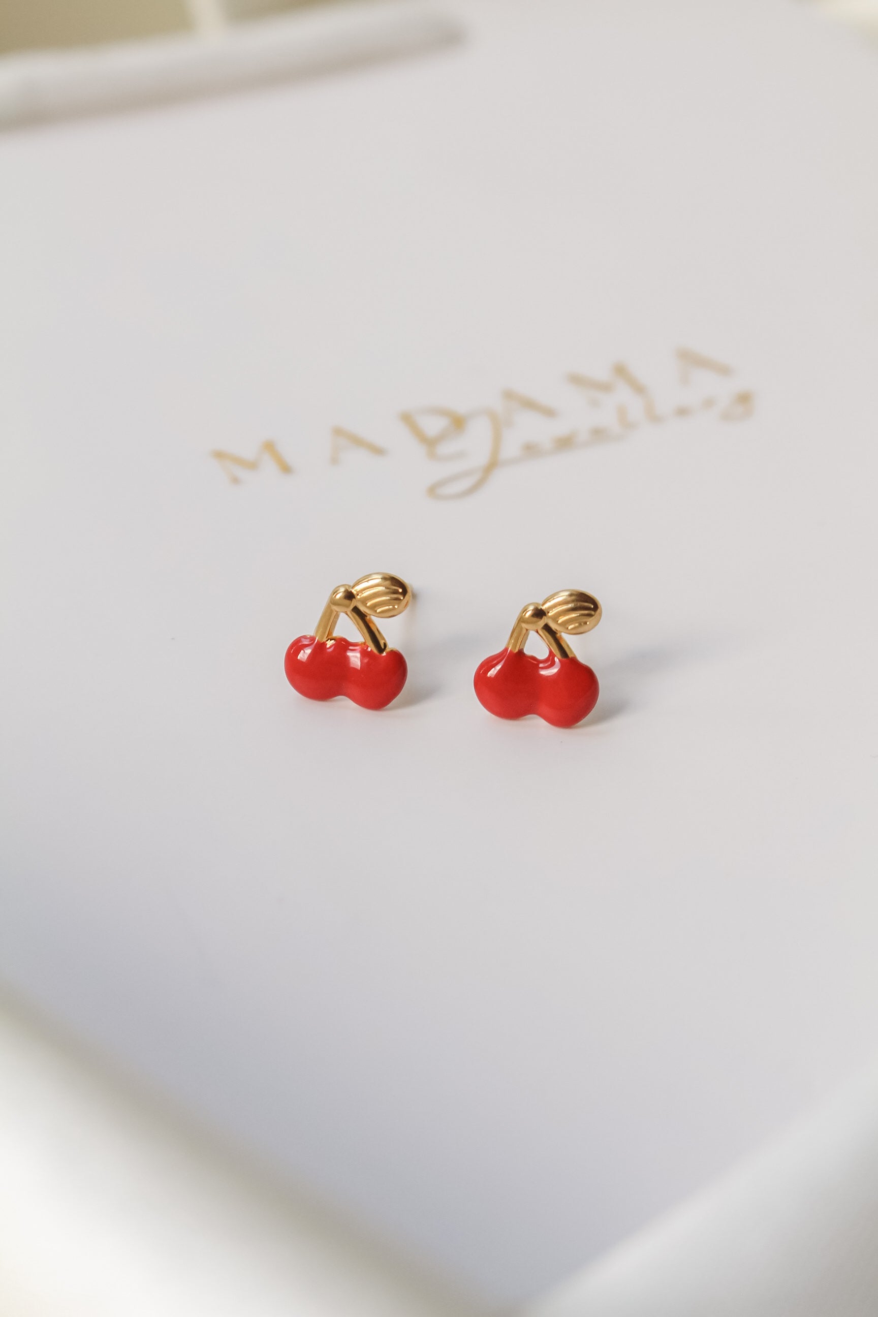 CHERRY | Stud earrings