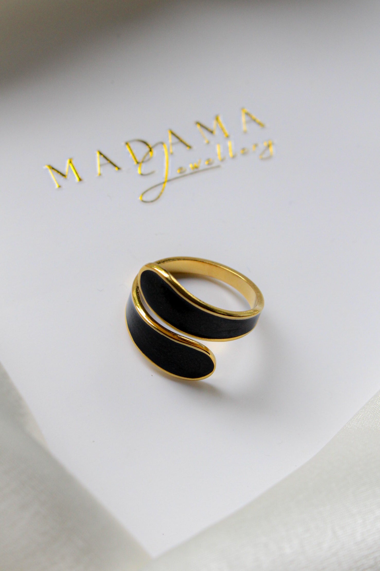 MIMOSA | Black detail Ring