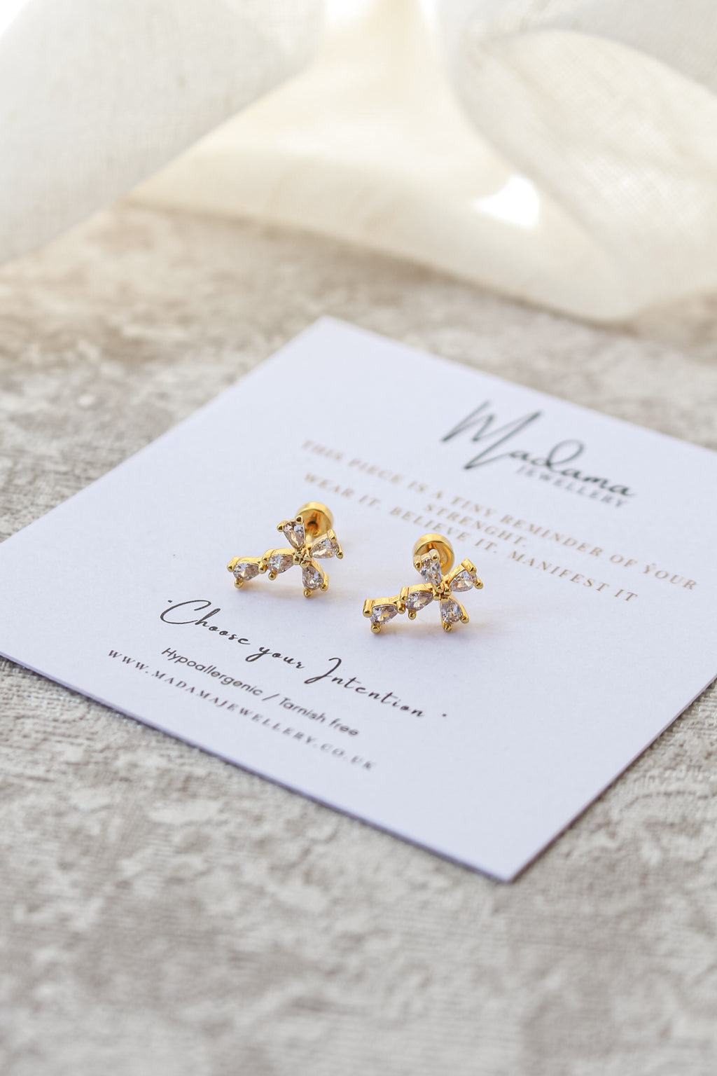 CROSS | Flat Screw earrings
