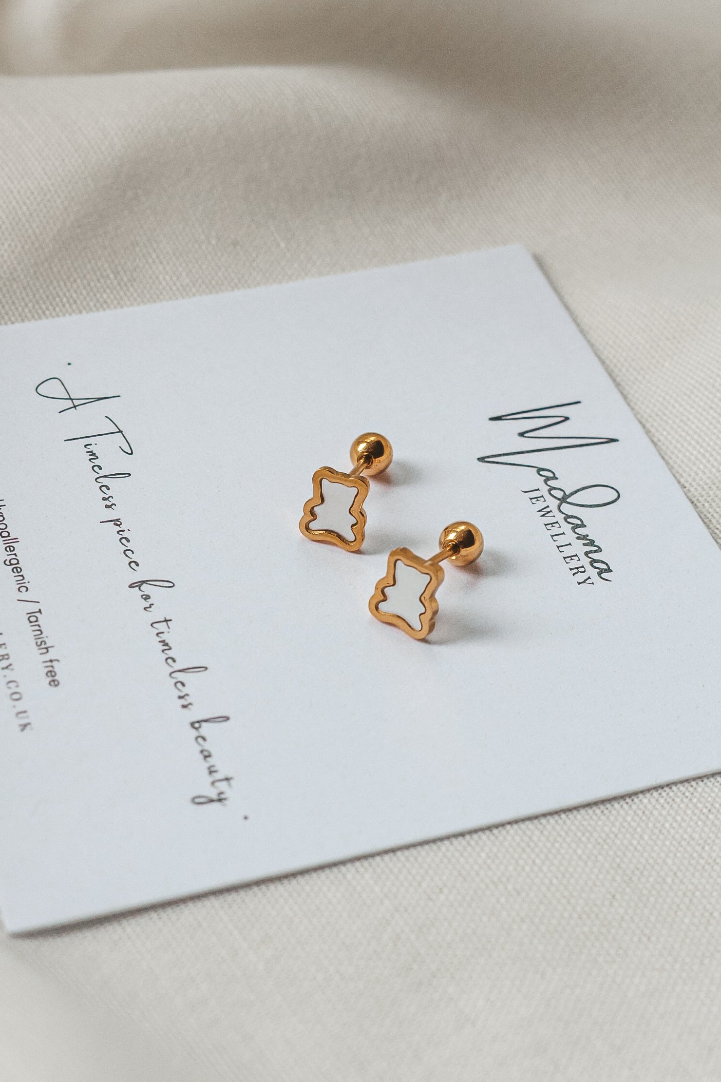 TEDDY | Screw End Earrings