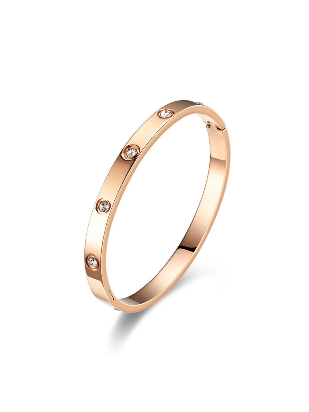 “BANG” Rose gold bangle