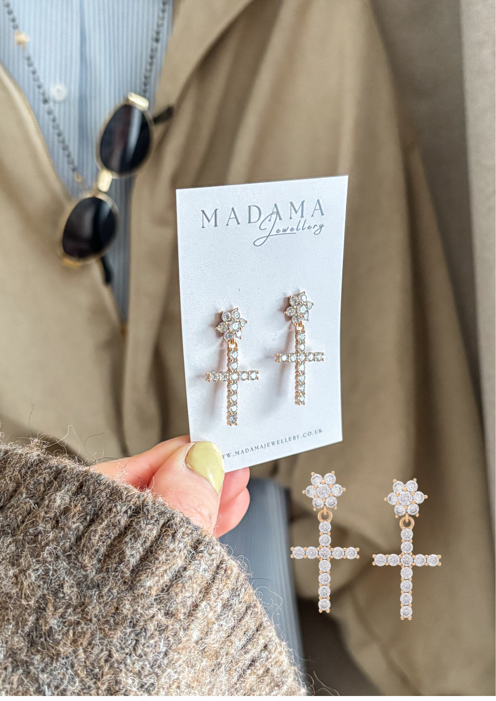 POSH CROSS | Earrings