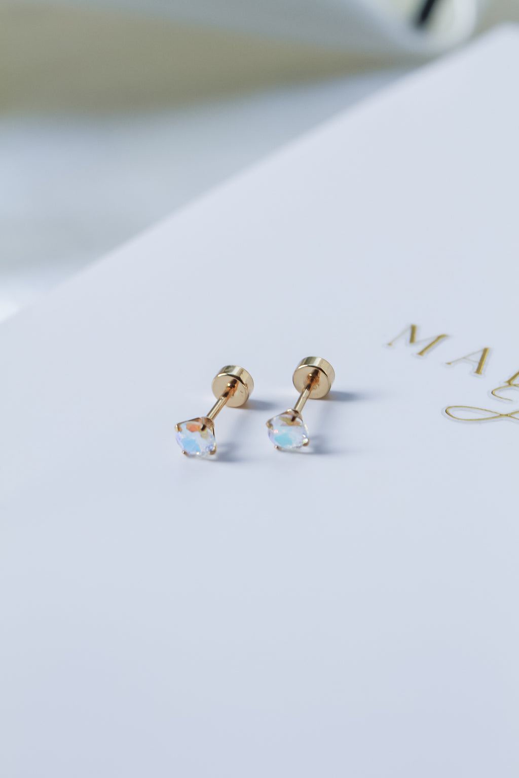 ADA Helix Flat end screw earrings