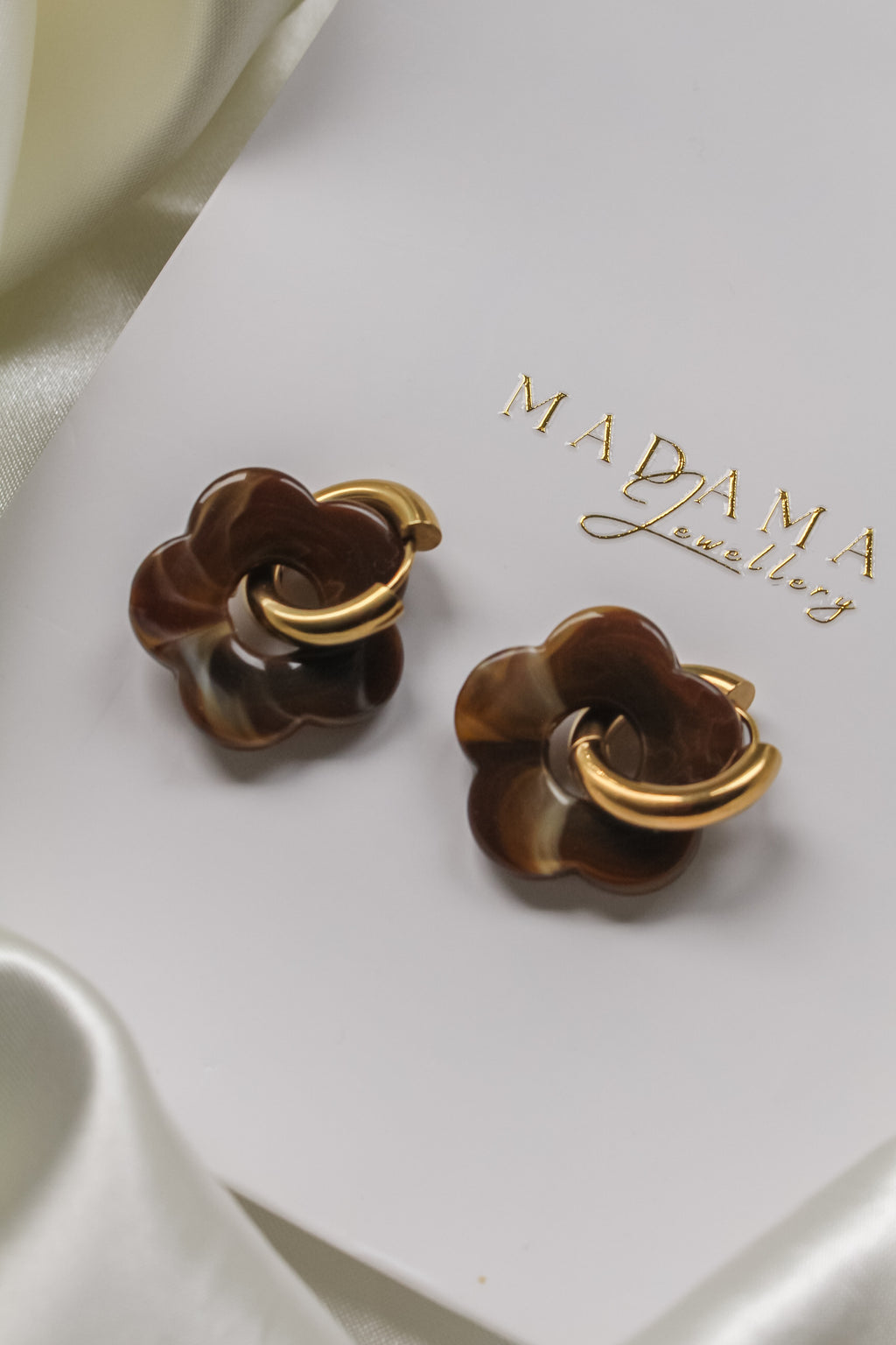 RESIN | Hoop earrings