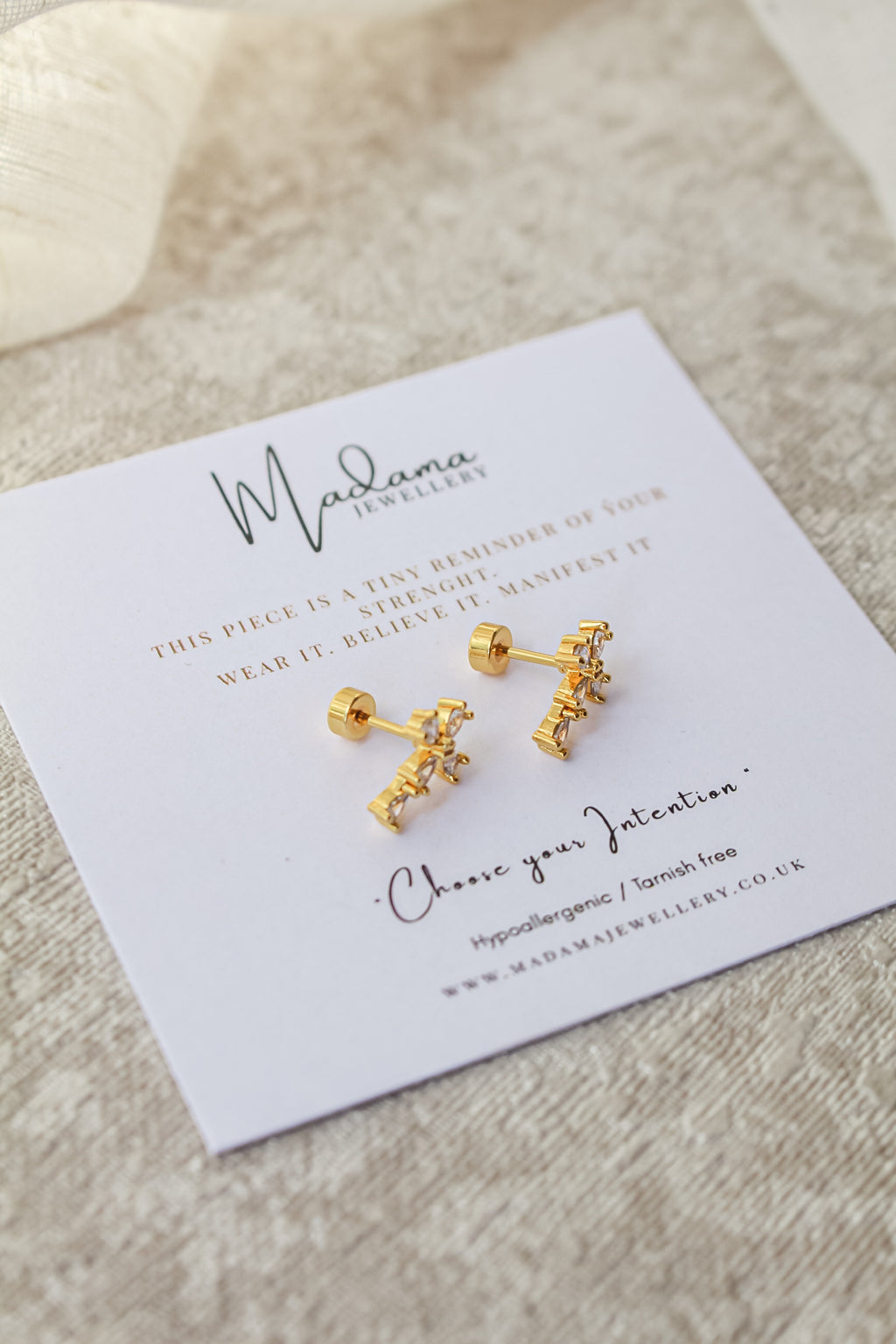 CROSS | Flat Screw earrings