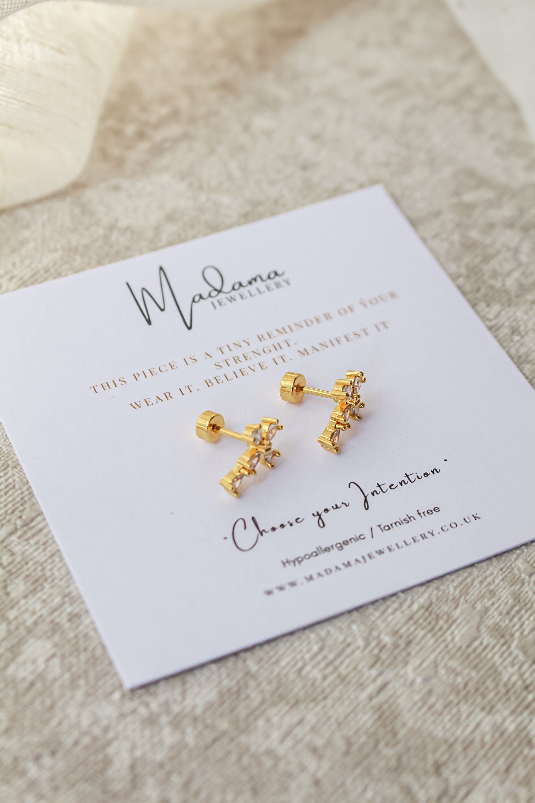 CROSS | Flat Screw earrings