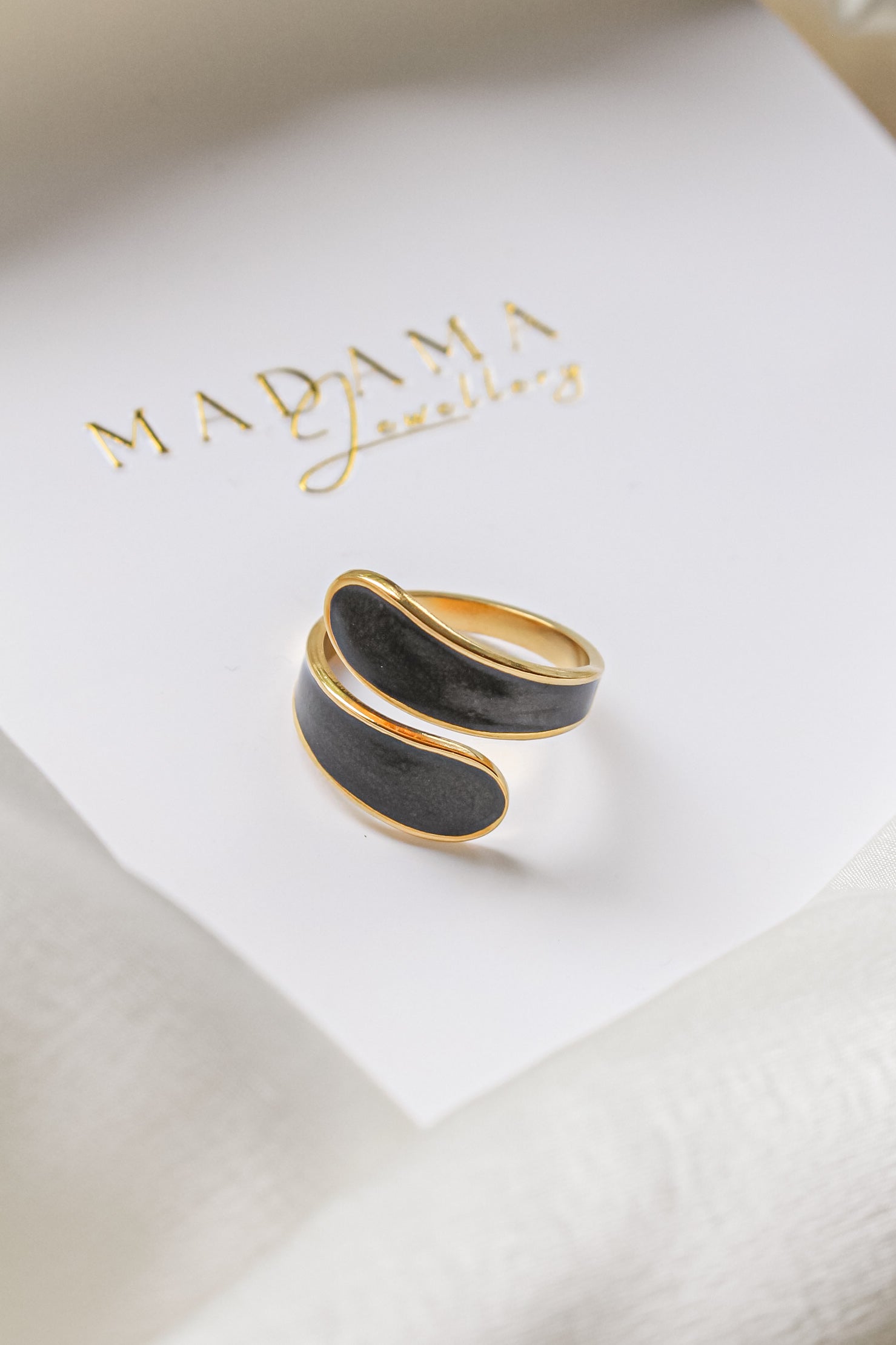 MIMOSA | Black detail Ring