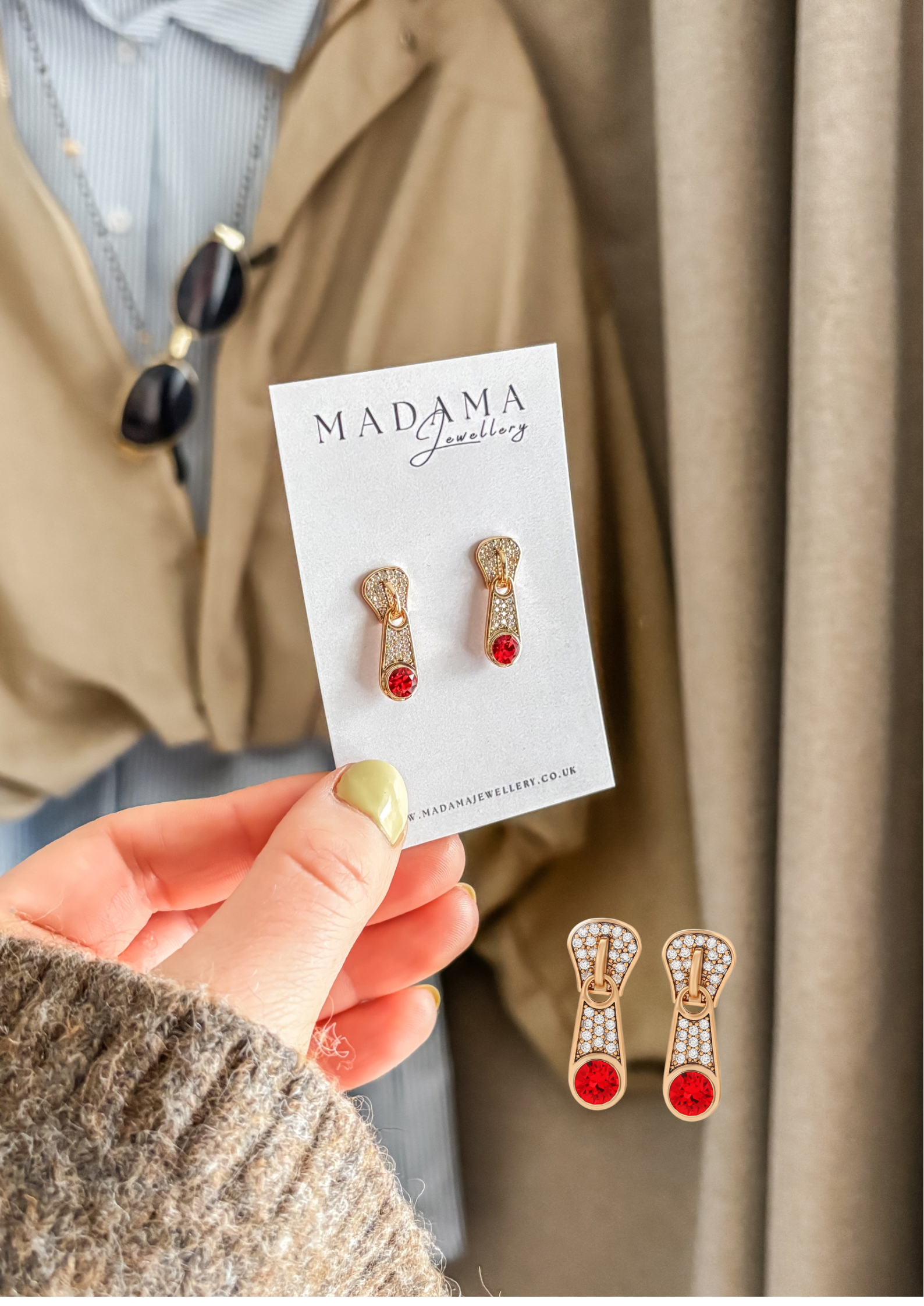 ZIP IT | Stud earrings