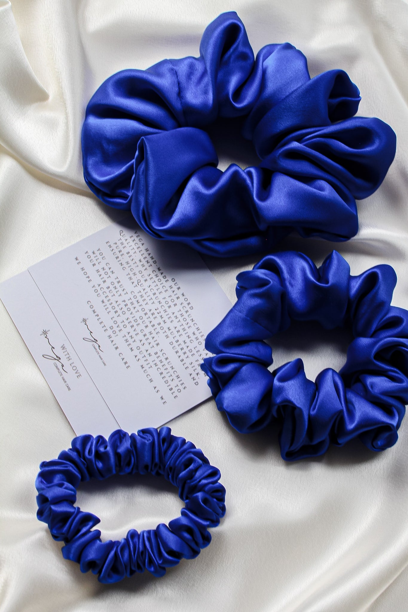 ROYAL BLUE | 100% Mulberry Silk scrunchie