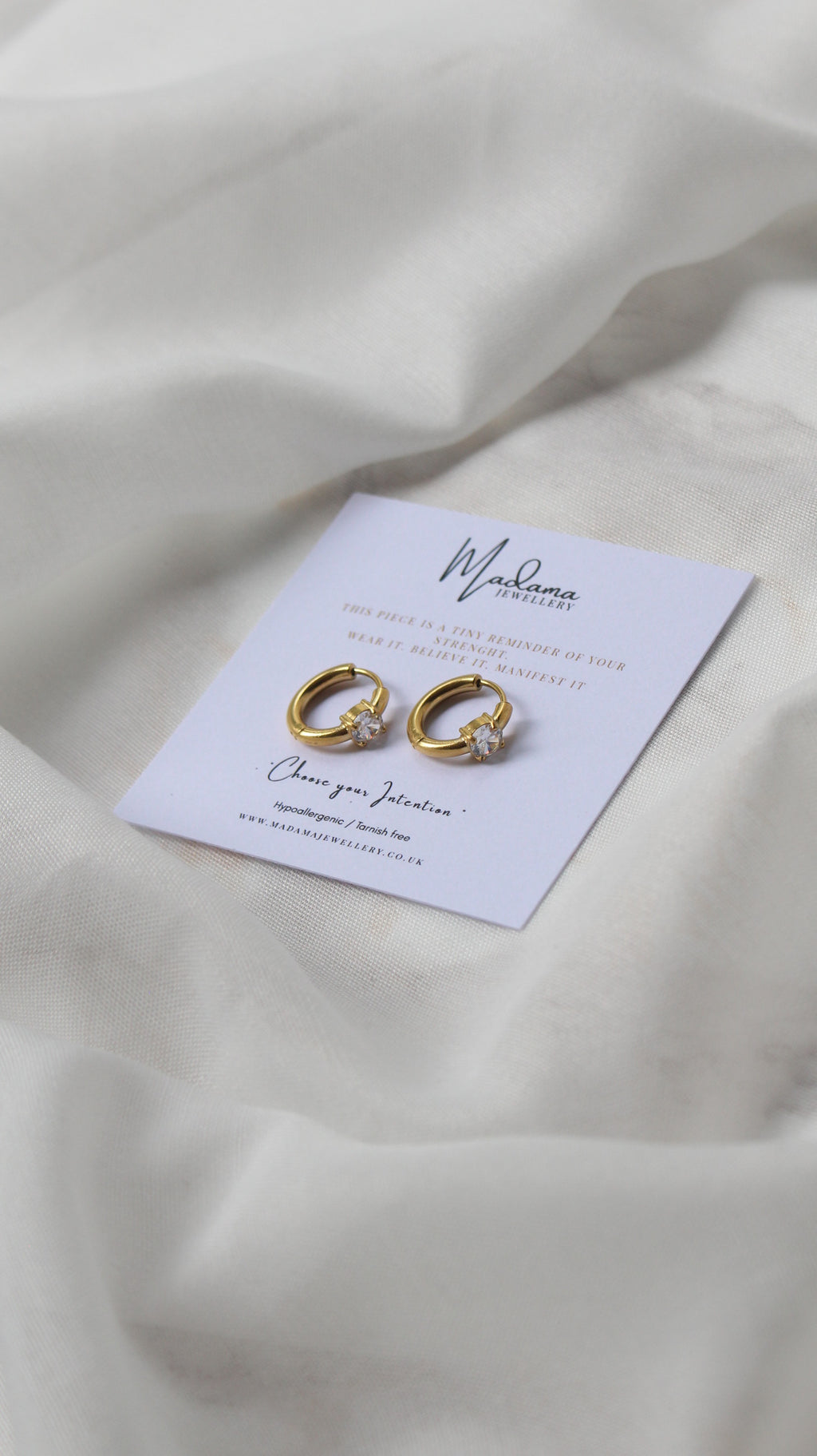 THE INTENTIONAL | Birthstone hoops