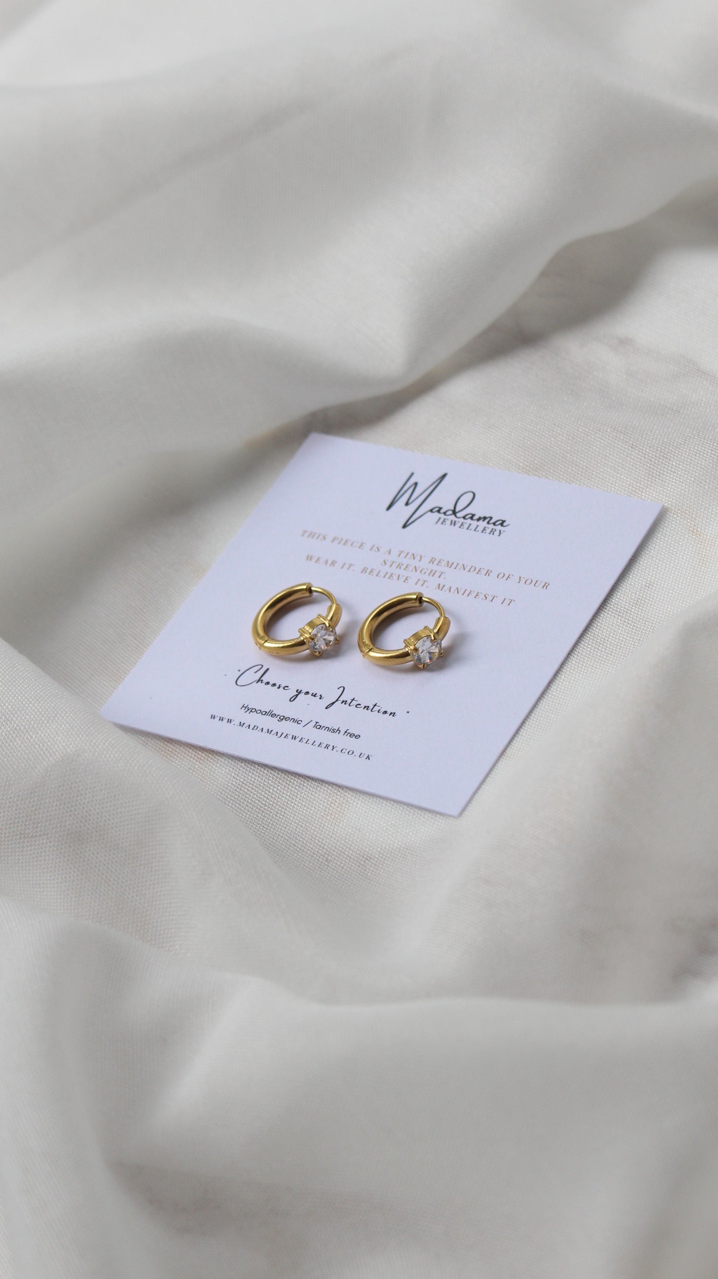 THE INTENTIONAL | Birthstone hoops