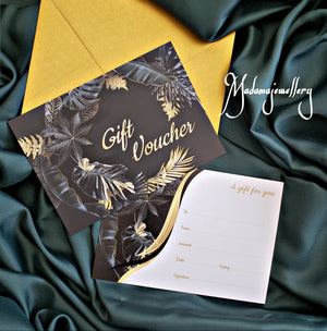LUXURY GIFT VOUCHER IN GOLD ENVELOPE